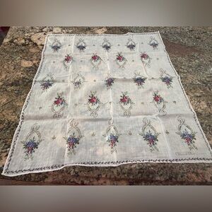 Christian Dior Floral Sheer Handkerchief